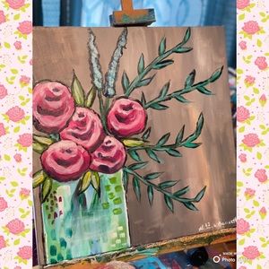 20x20 Floral Painting